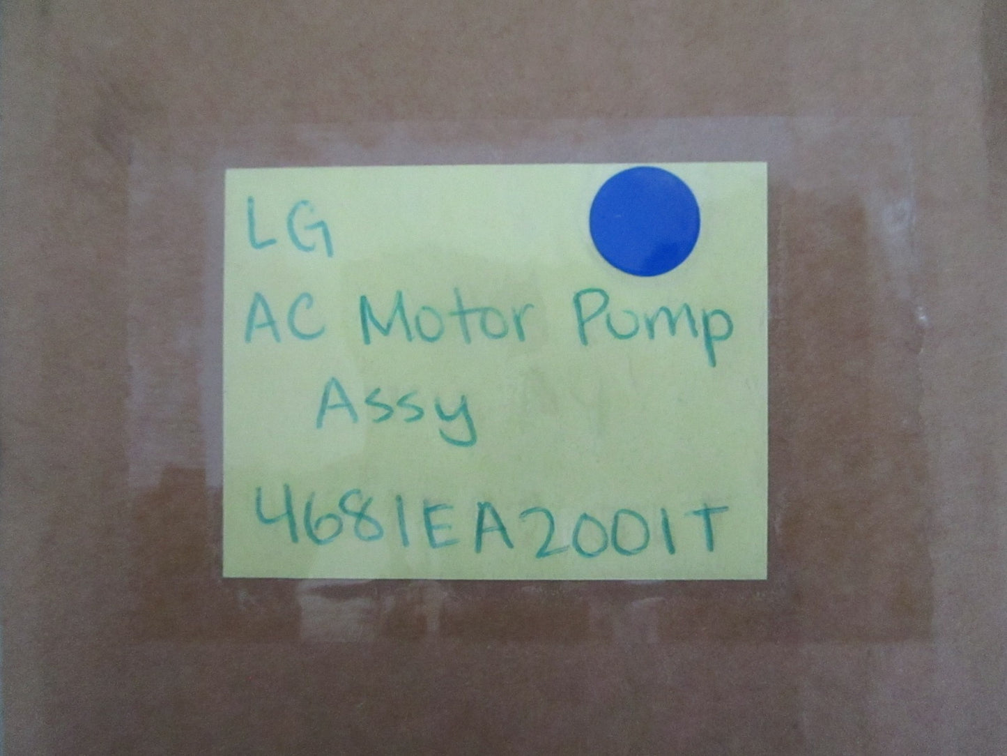 NEW OEM 4681EA2001T LG AC Motor Pump Assy 0820