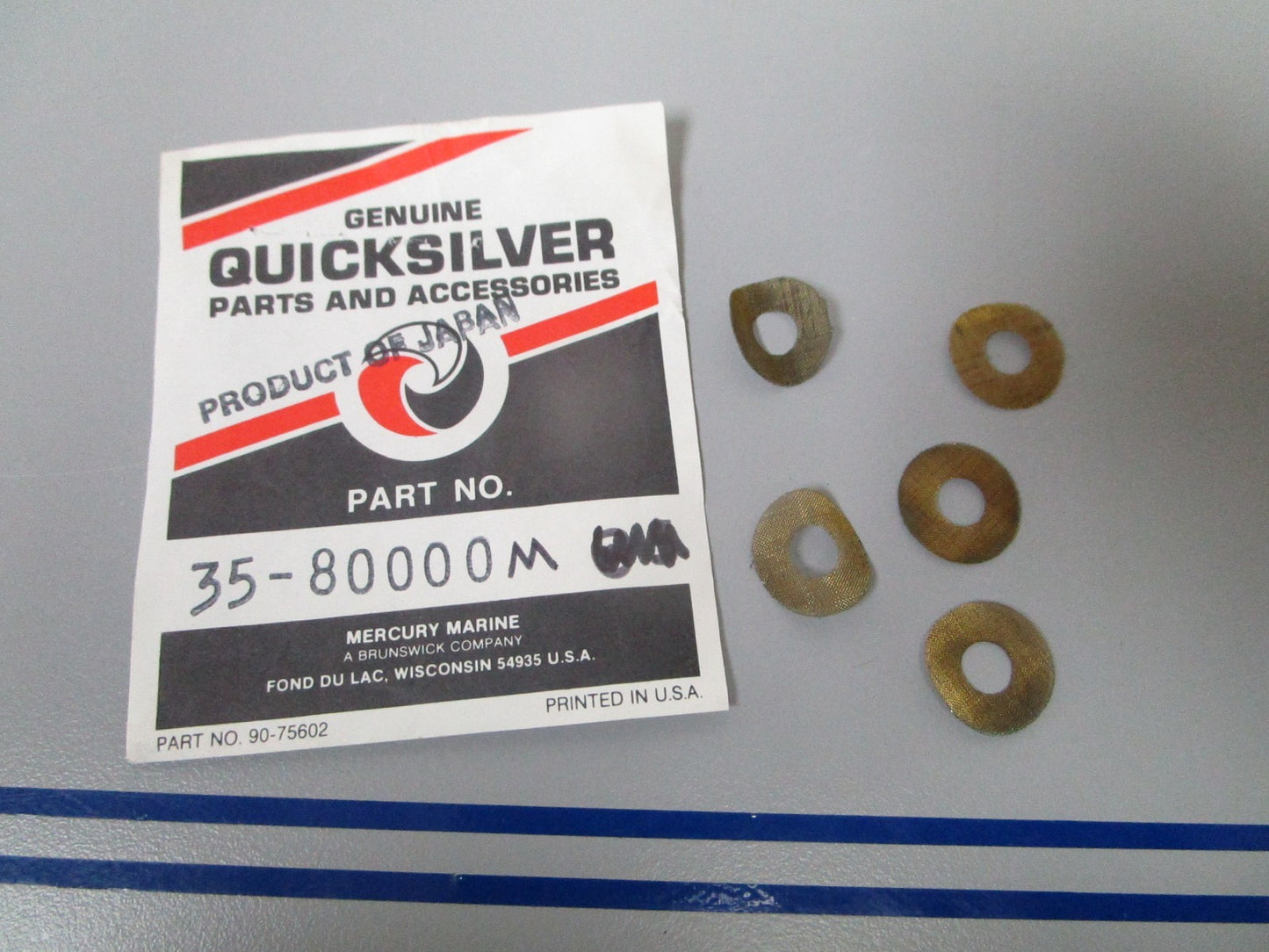 NEW OEM (LOT OF 5) 35-80000M Mercury Quicksilver Filter 0810