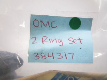 NEW OEM 384317 0384317 OMC Johnson Evinrude 2 Ring Set 0810