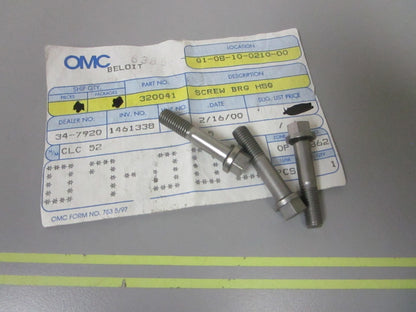 *NEW OEM* (LOT OF 3) 0720 OMC Johnson Evinrude Screw 320041 0320041