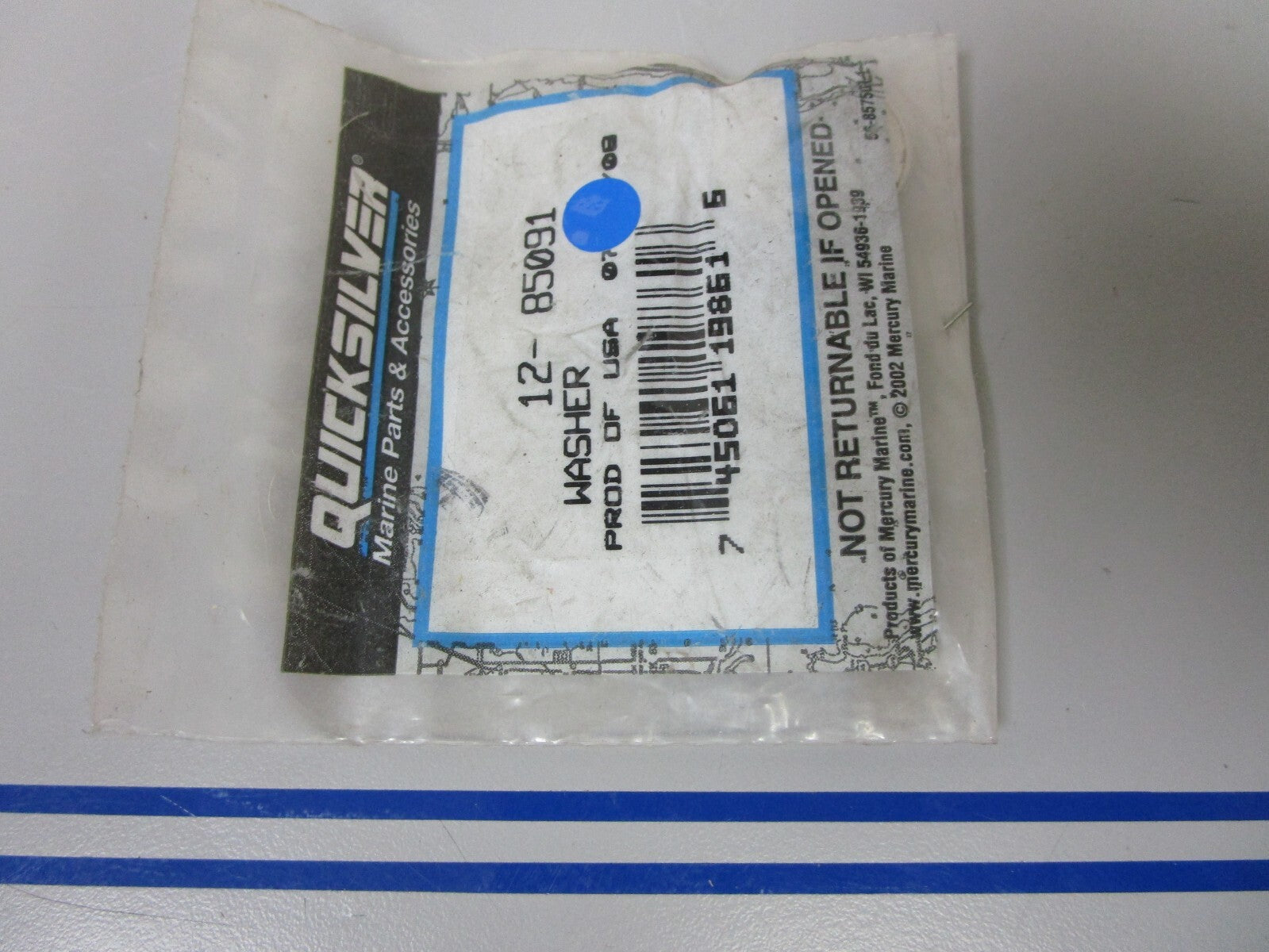 *NEW OEM* (LOT OF 5) 0810 Mercury Quicksilver Washer 12-85091