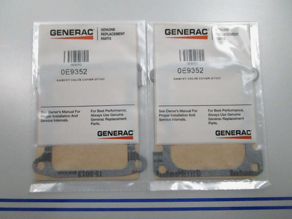 *NEW OEM* (LOT OF 2) 0810 Generac Valve Cover Gasket 0E9352