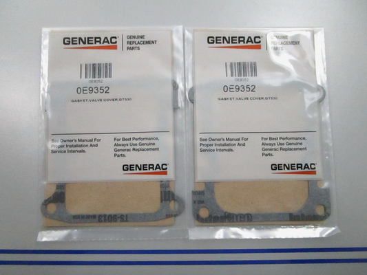 *NEW OEM* (LOT OF 2) 0810 Generac Valve Cover Gasket 0E9352