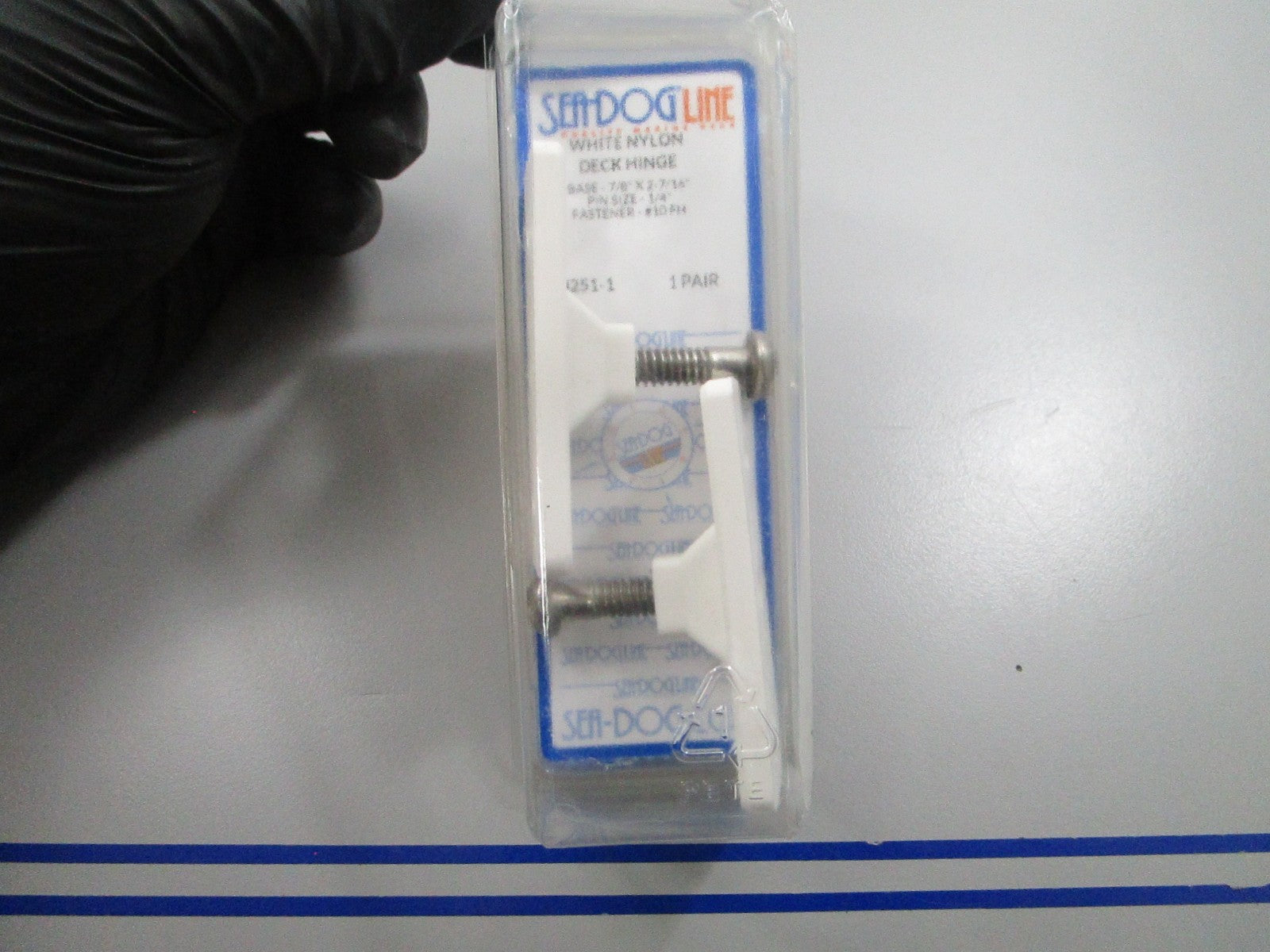*NEW* 0810 Sea-Dog White Nylon Deck Hinge 273251-1