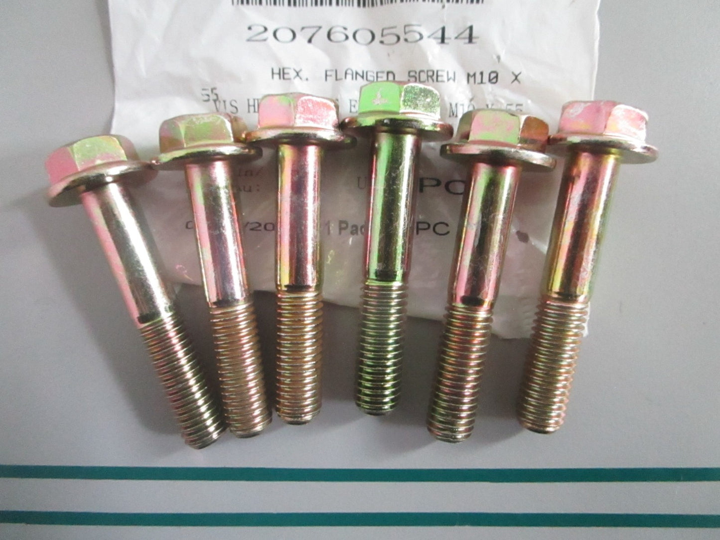 NEW OEM (LOT OF 6) 207605544 Can-Am Hex Flanged Screw 0820