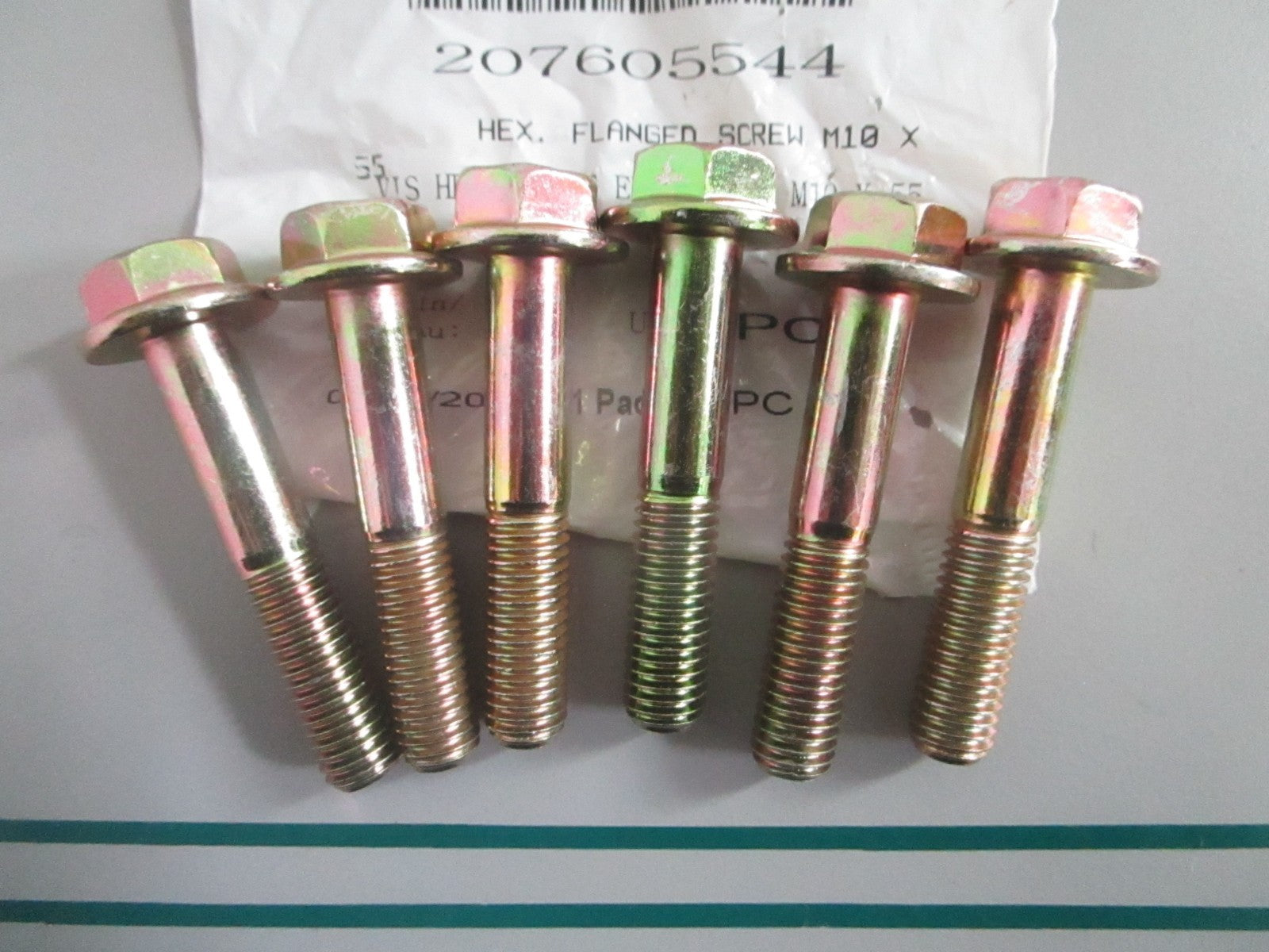 NEW OEM (LOT OF 6) 207605544 Can-Am Hex Flanged Screw 0820