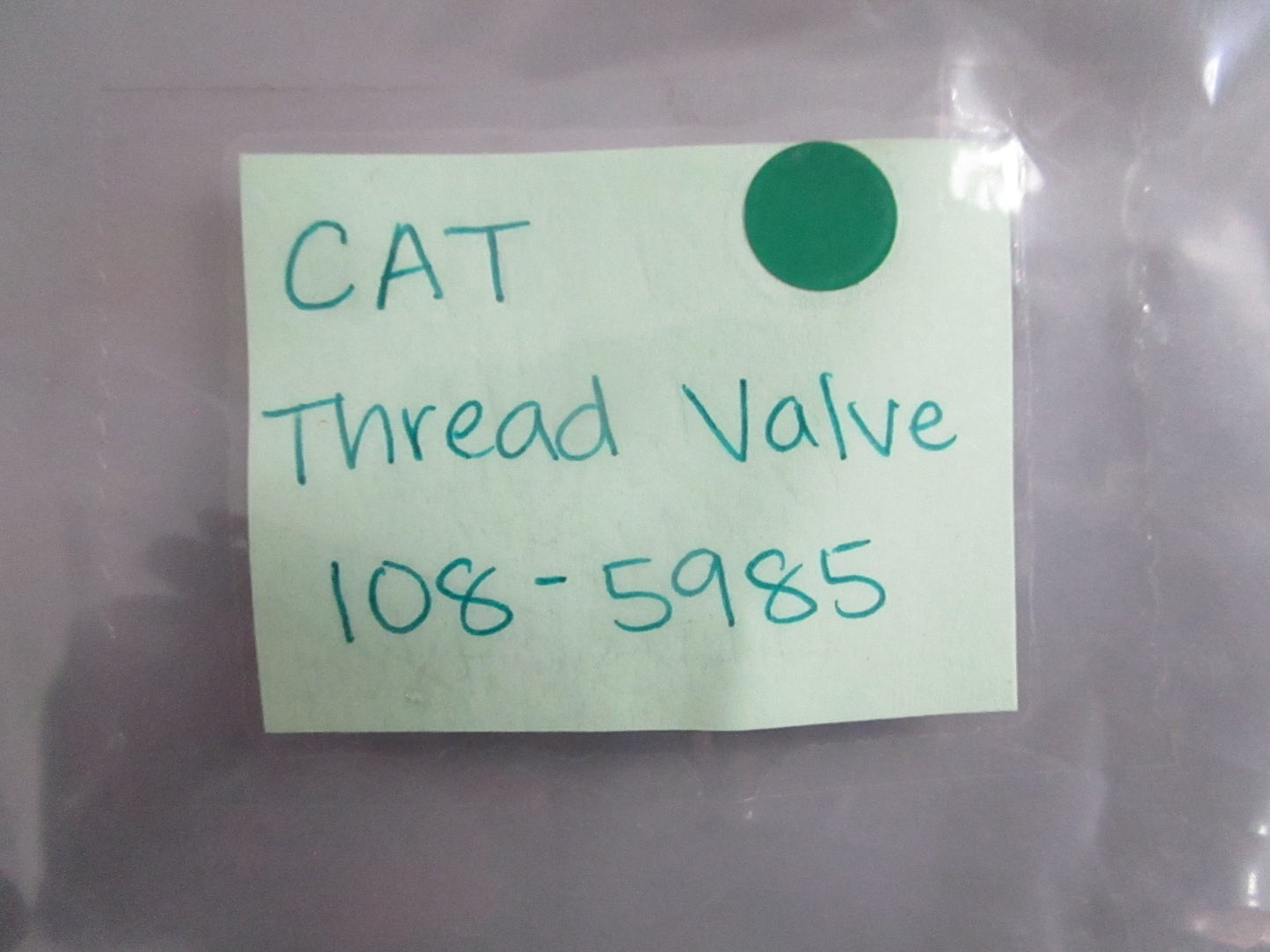 NEW OEM 108-5985 CAT Thread Valve 0820