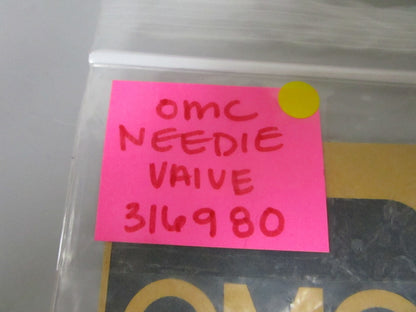 *NEW OEM* 0810 OMC Johnson Evinrude Needle Valve 316980 0316980