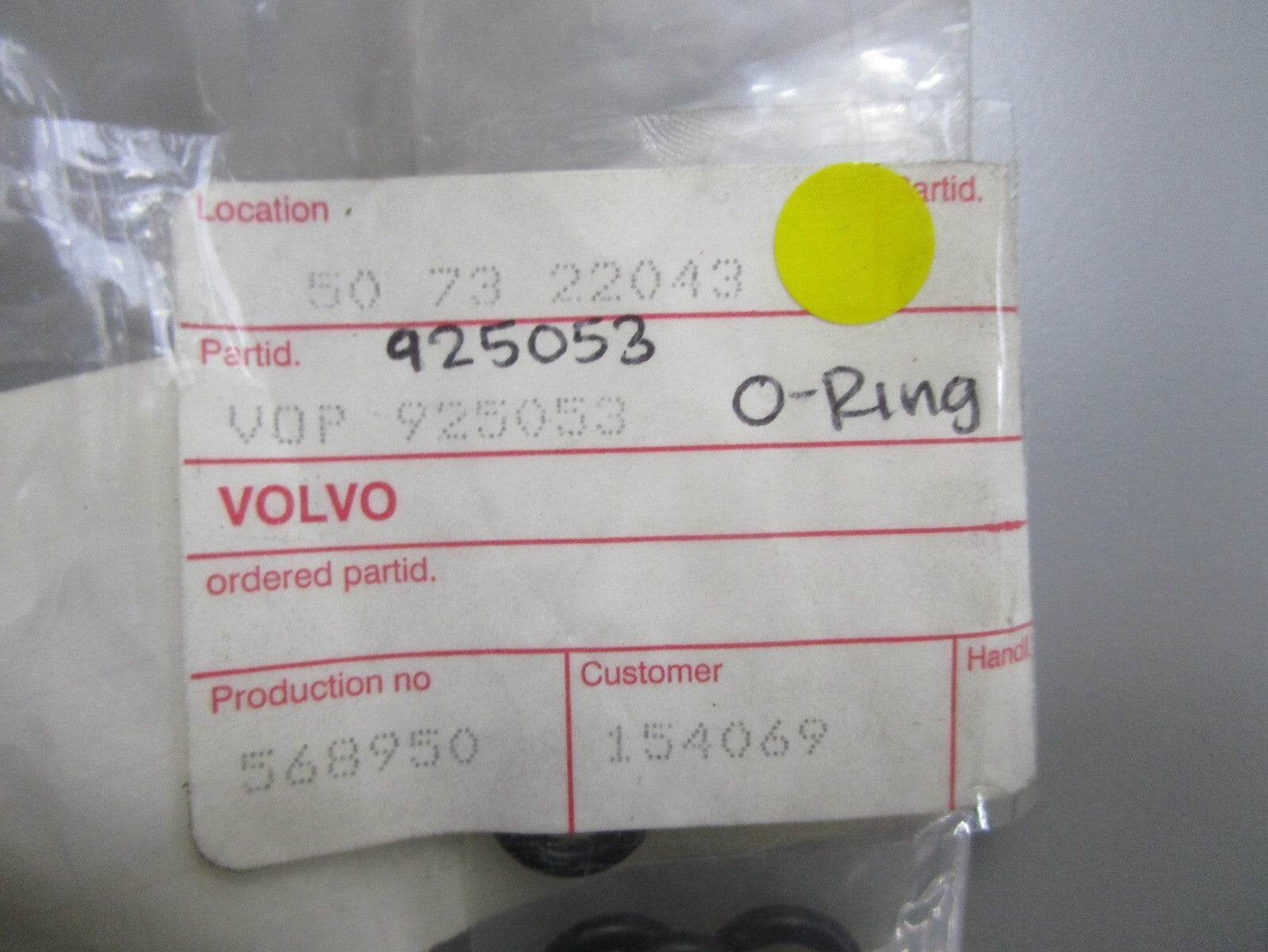 *NEW OEM* (LOT OF 4) 0810 Volvo Penta O-Ring 925053