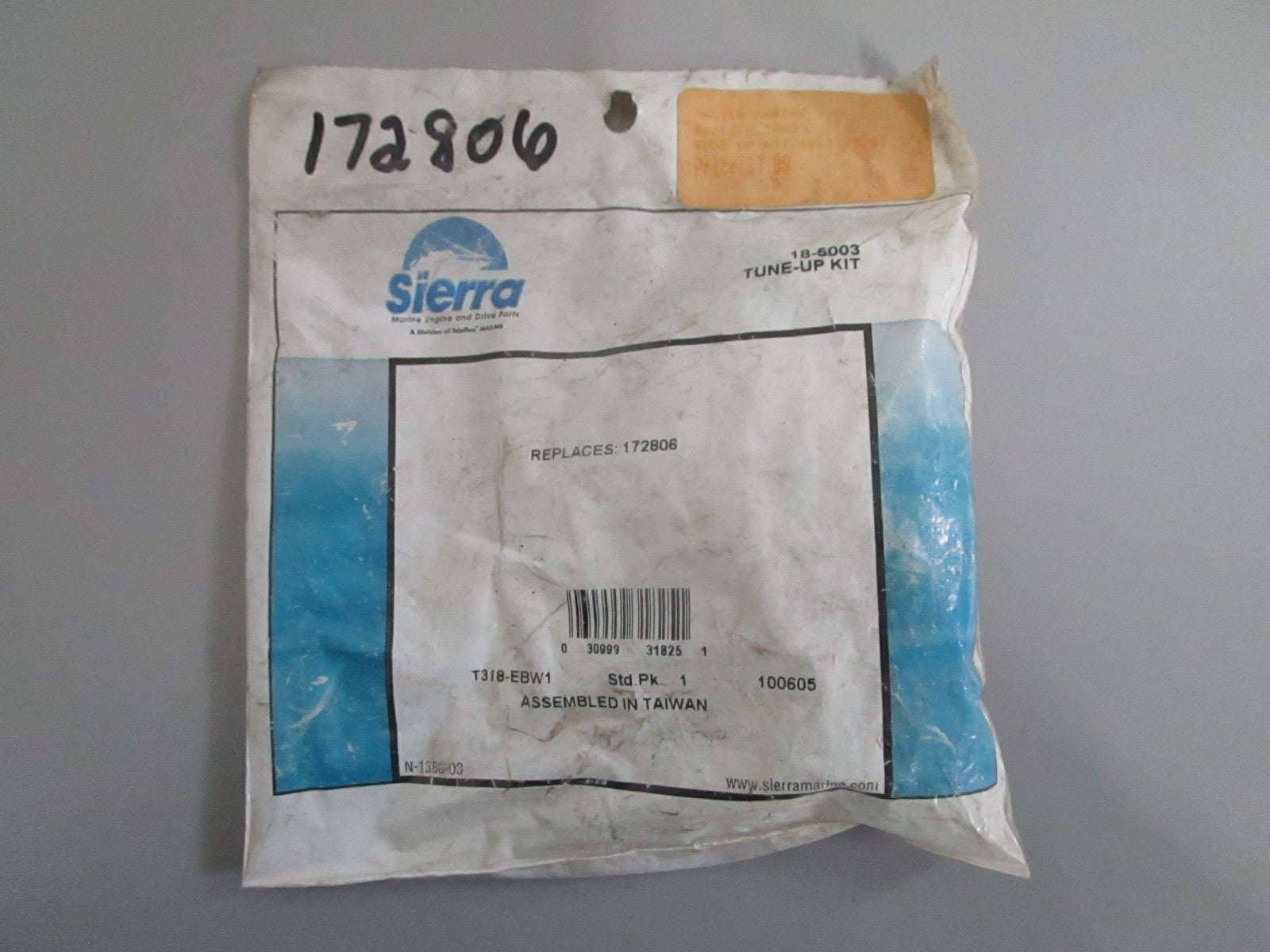 NEW 18-5003 Sierra Tune-Up Kit Rep: 172806 OMC 0820