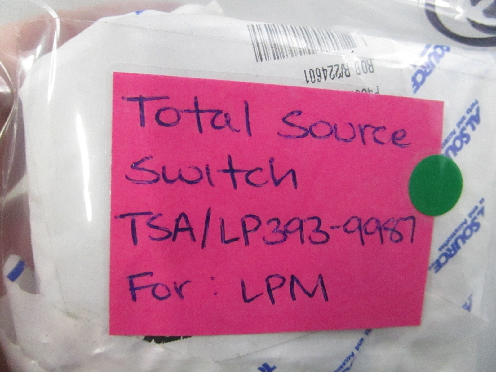 NEW TSA/LP393-9987 For: LPM Total Source Switch 0810
