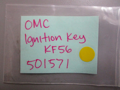 *NEW OEM* 0810 OMC Johnson Evinrude Ignition Key KF56 501571 0501571