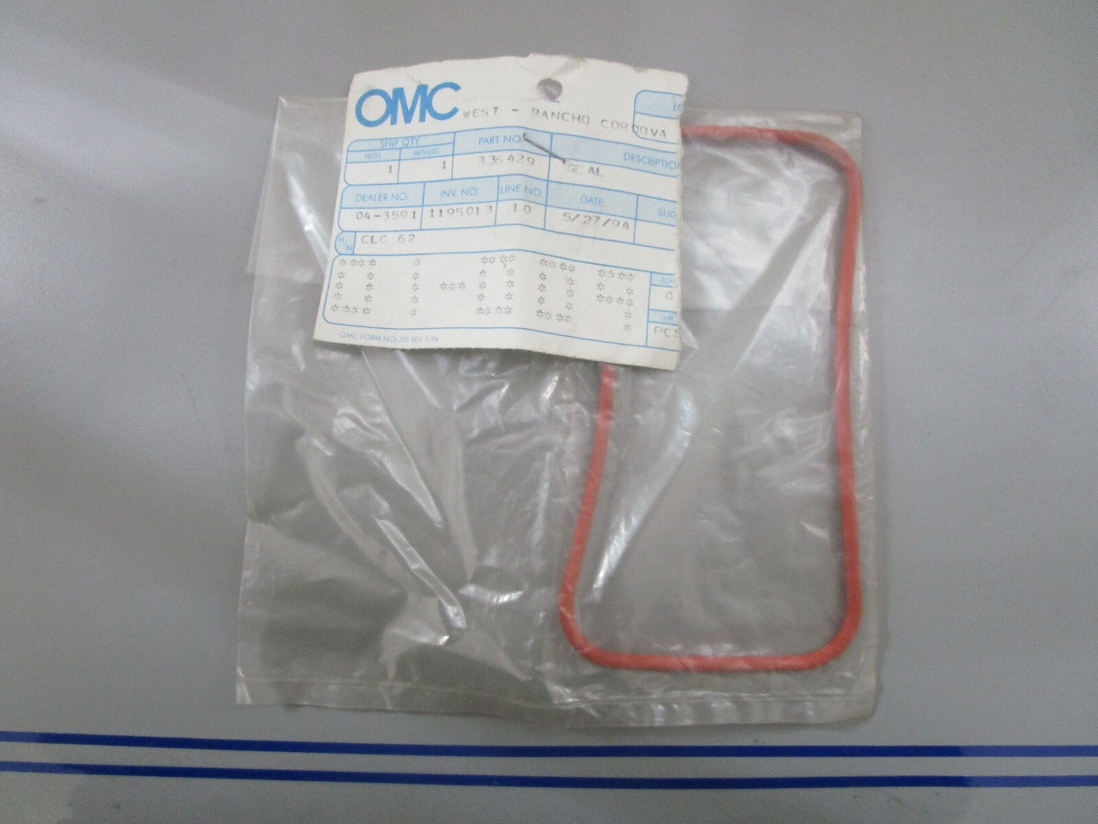 *NEW OEM* 0770 OMC Johnson Evinrude Seal 336429 0336429