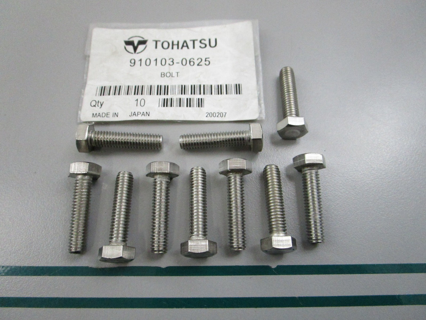 NEW OEM (LOT OF 10) 910103-0625 Tohatsu Bolt 0810