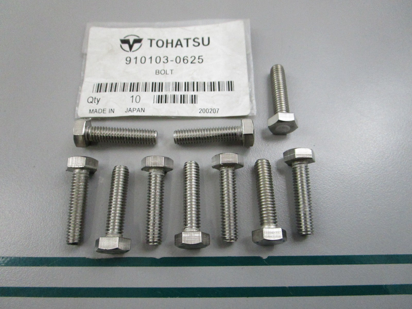 NEW OEM (LOT OF 10) 910103-0625 Tohatsu Bolt 0810