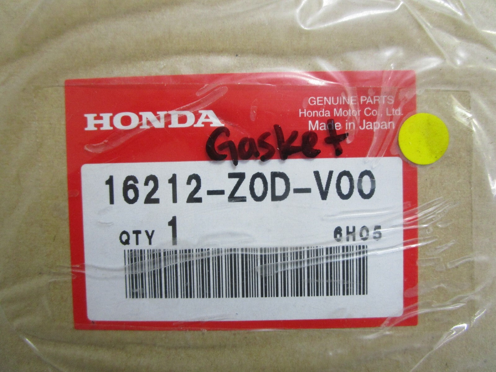 *NEW OEM* 0810 Honda Gasket 16212-Z0D-V00
