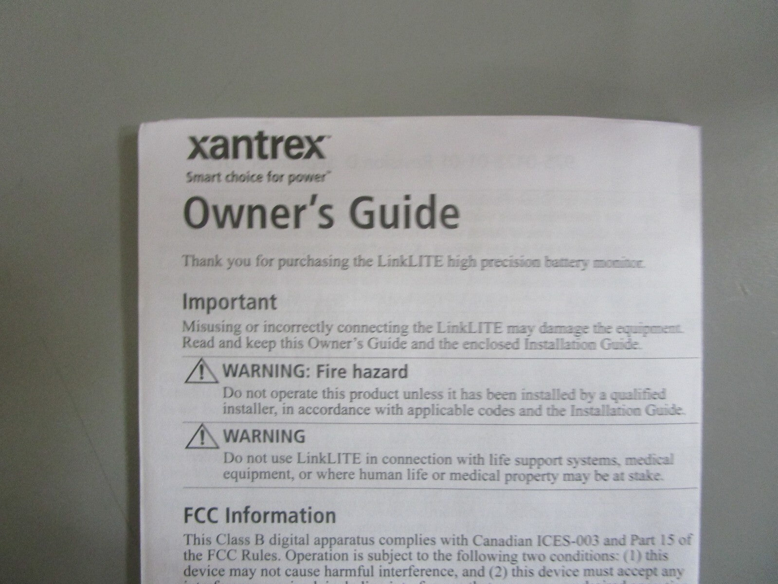 *NEW* 0820 Xantrex Battery Monitor 84-2030-00