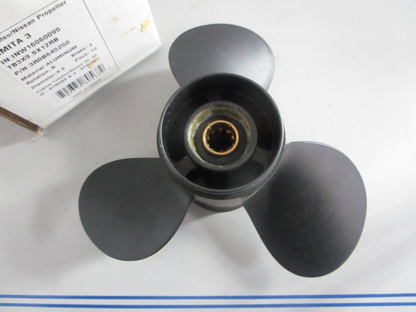 NEW OEM 3R0B645250 Tohatsu TB3×9.9×12RB Aluminum Propeller 0820