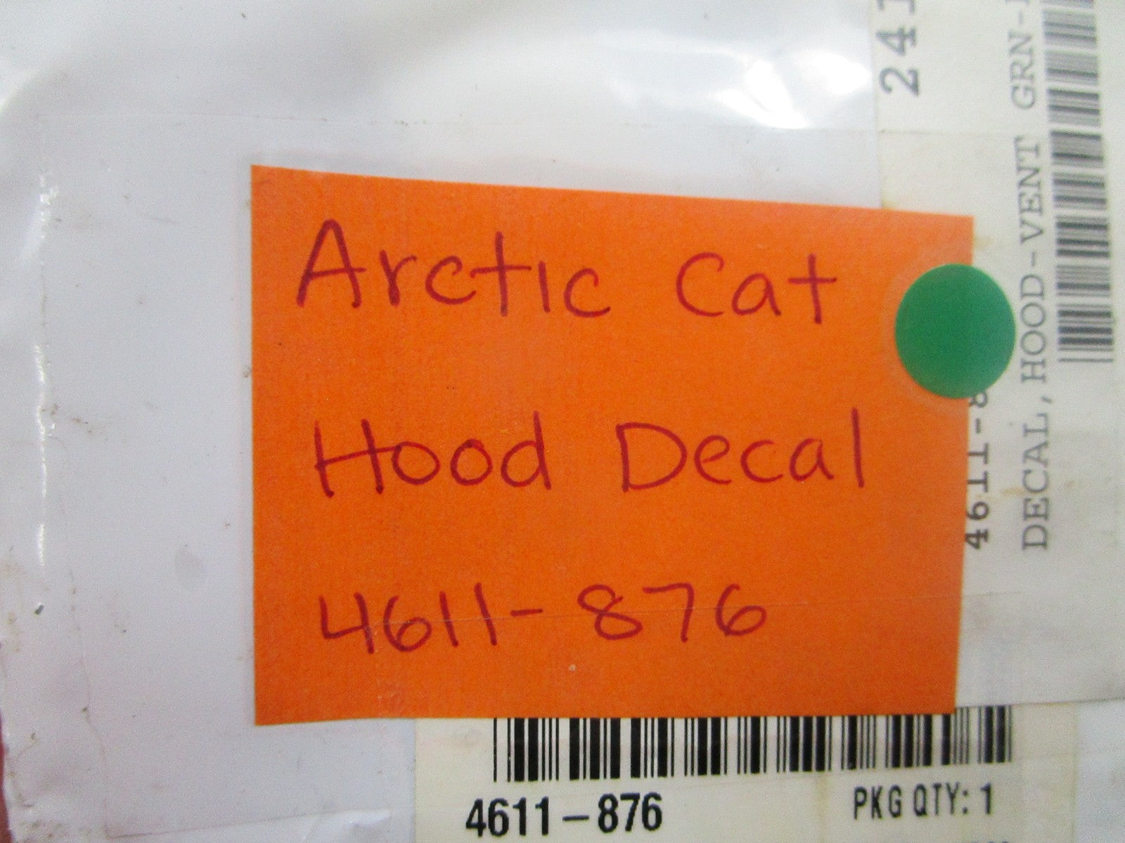 NEW OEM 4611-876  Arctic Cat Hood Decal 0810