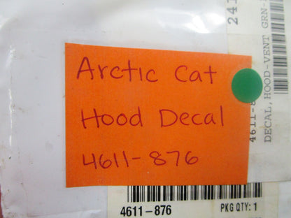 NEW OEM 4611-876  Arctic Cat Hood Decal 0810