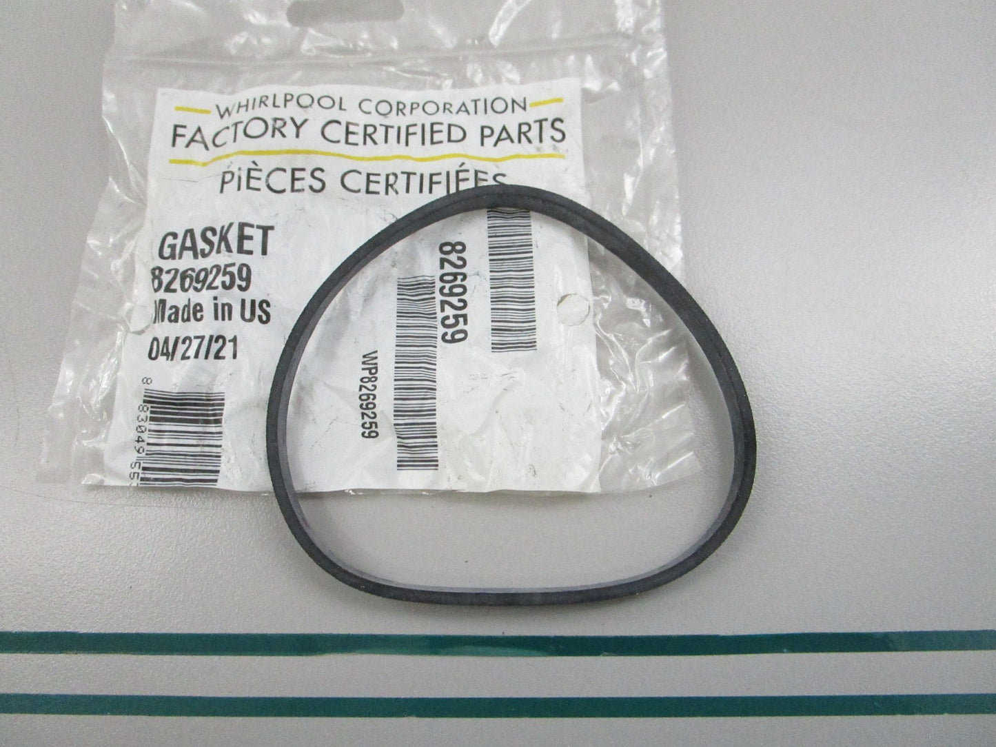 Whirlpool NEW OEM Dishwasher Door Vent Gasket WP8269259 KitchenAid NOS 0810