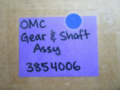 *NEW OEM* 0810 OMC Johnson Evinrude Gear & Shaft Assembly 3854006