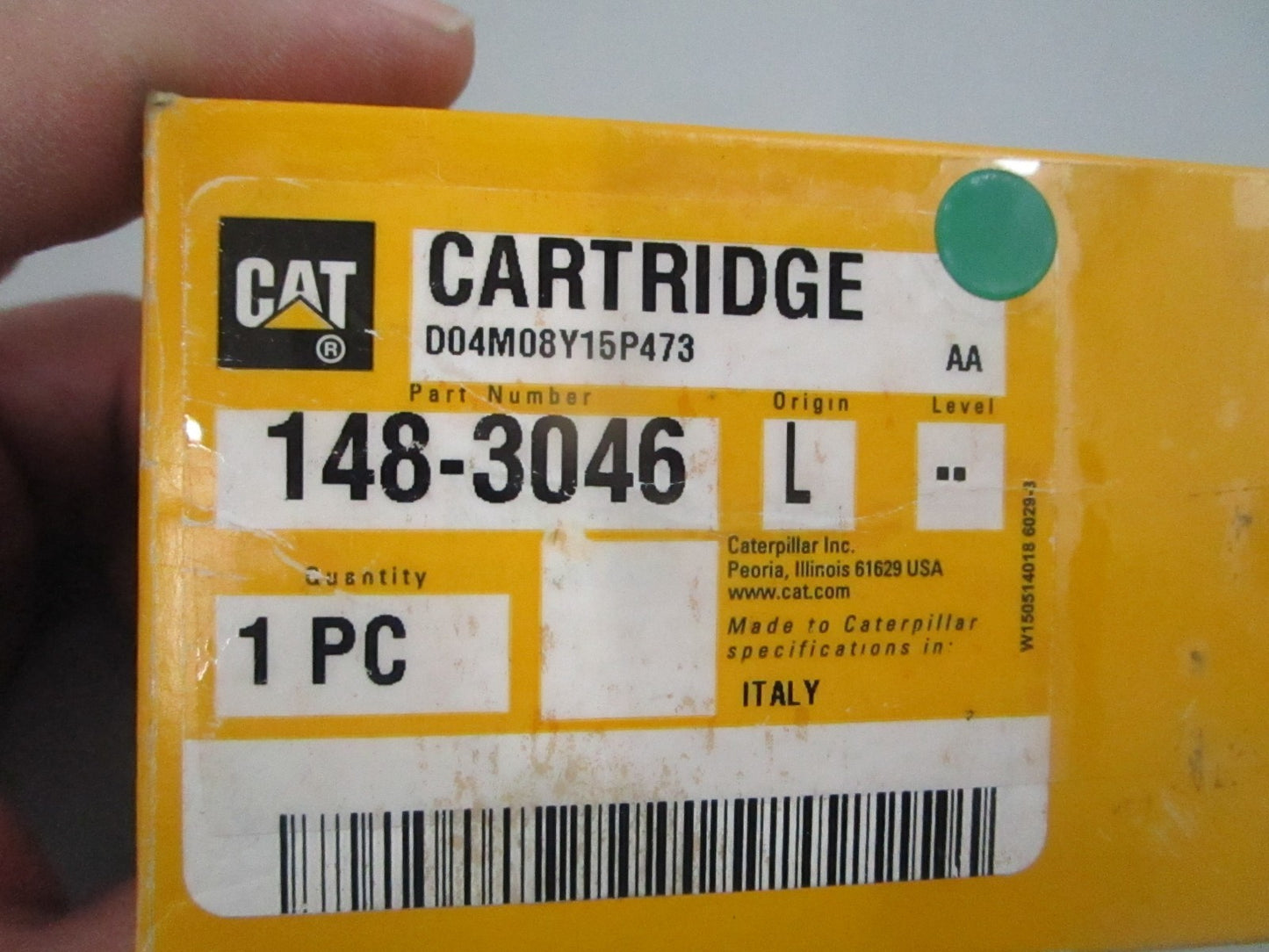 CAT Caterpillar NEW OEM Water Filter Cartridge 148-3046 0810