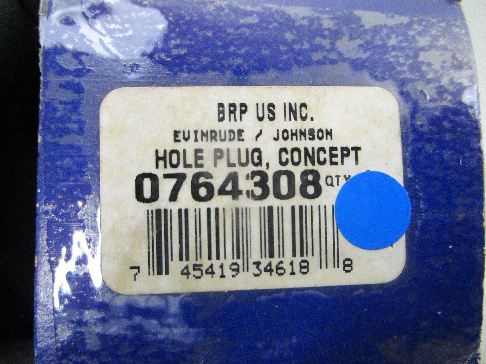*NEW OEM* 0810 OMC Johnson Evinrude Concept Hole Plug 764308 0764308