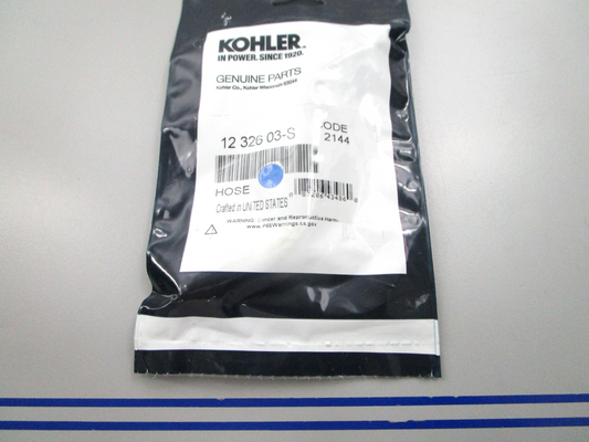 NEW OEM Kohler Hose 12 326 03-S 0810