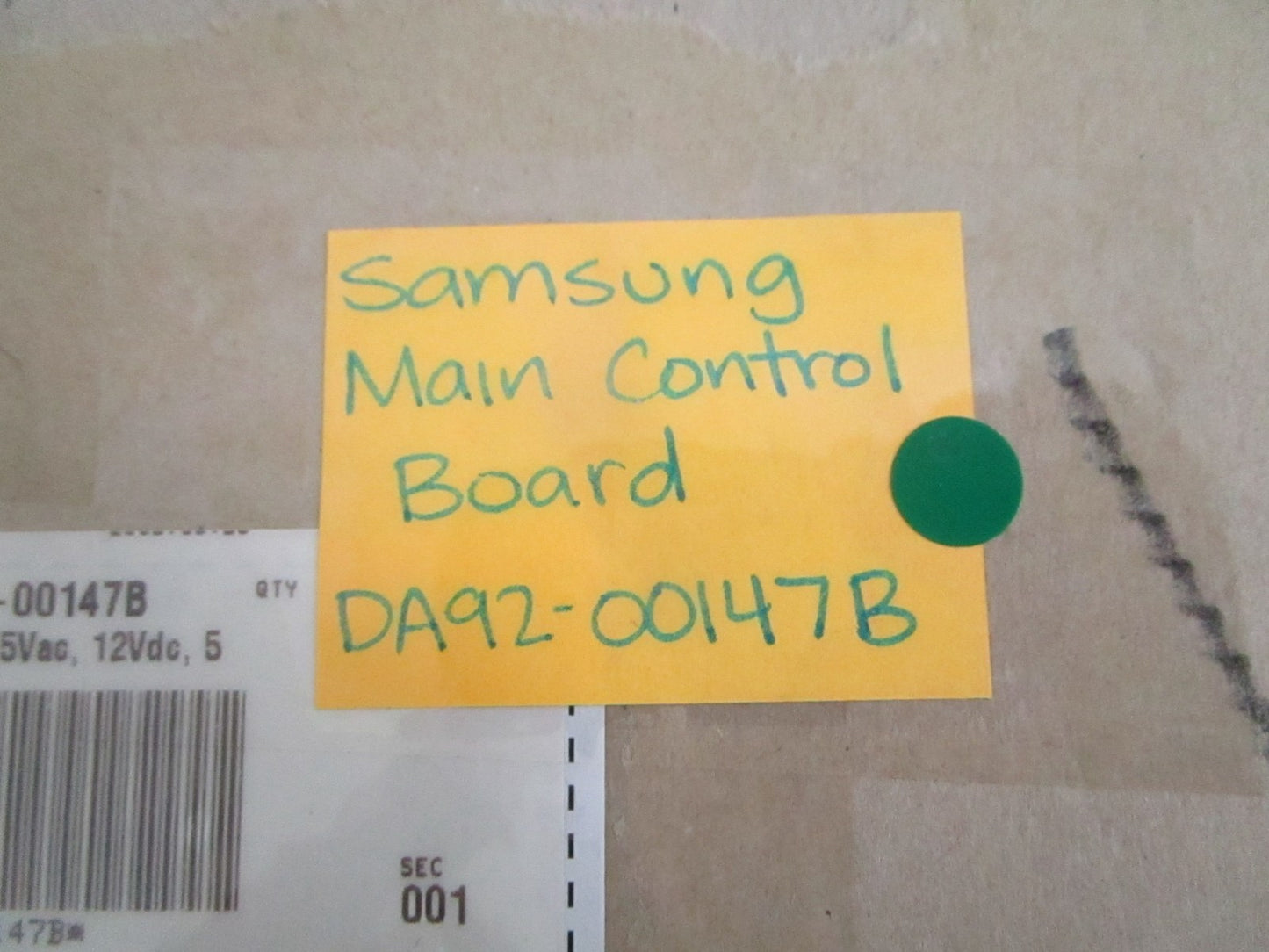 NEW OEM DA92-00147B Samsung Main Control Board 0820