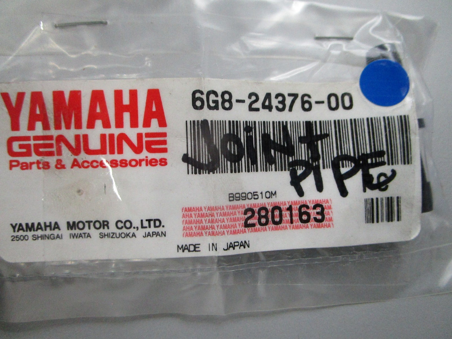 NEW OEM 6G8-24376-00 Yamaha Joint Pipe 0810