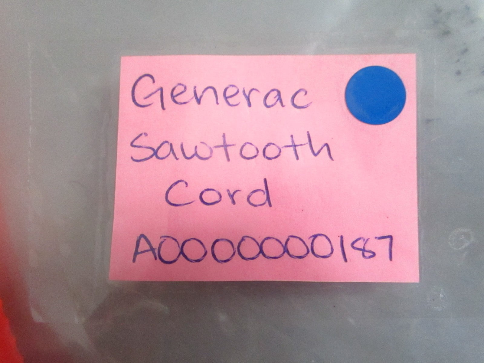 NEW OEM A0000000187 Generac 48 Piece Sawtooth Cord 0820
