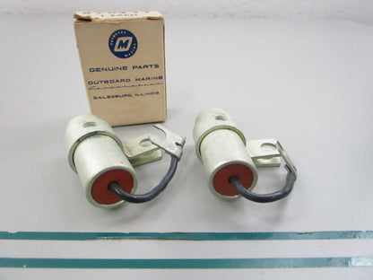 NEW OEM (LOT OF 2) 378477 0378477 OMC Johnson Evinrude Condenser 0810