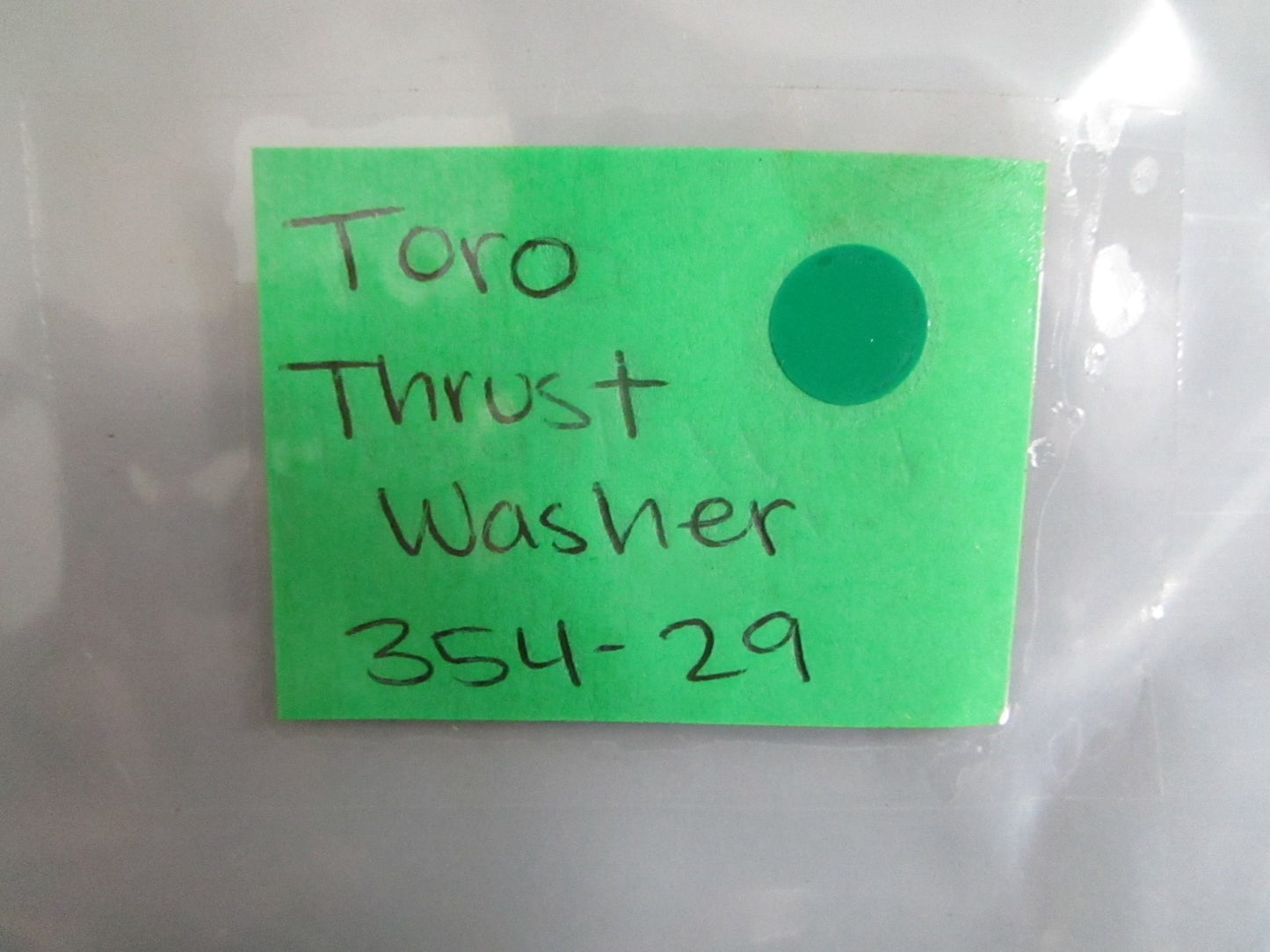 NEW OEM 354-29 Toro Thrust Washer 0820