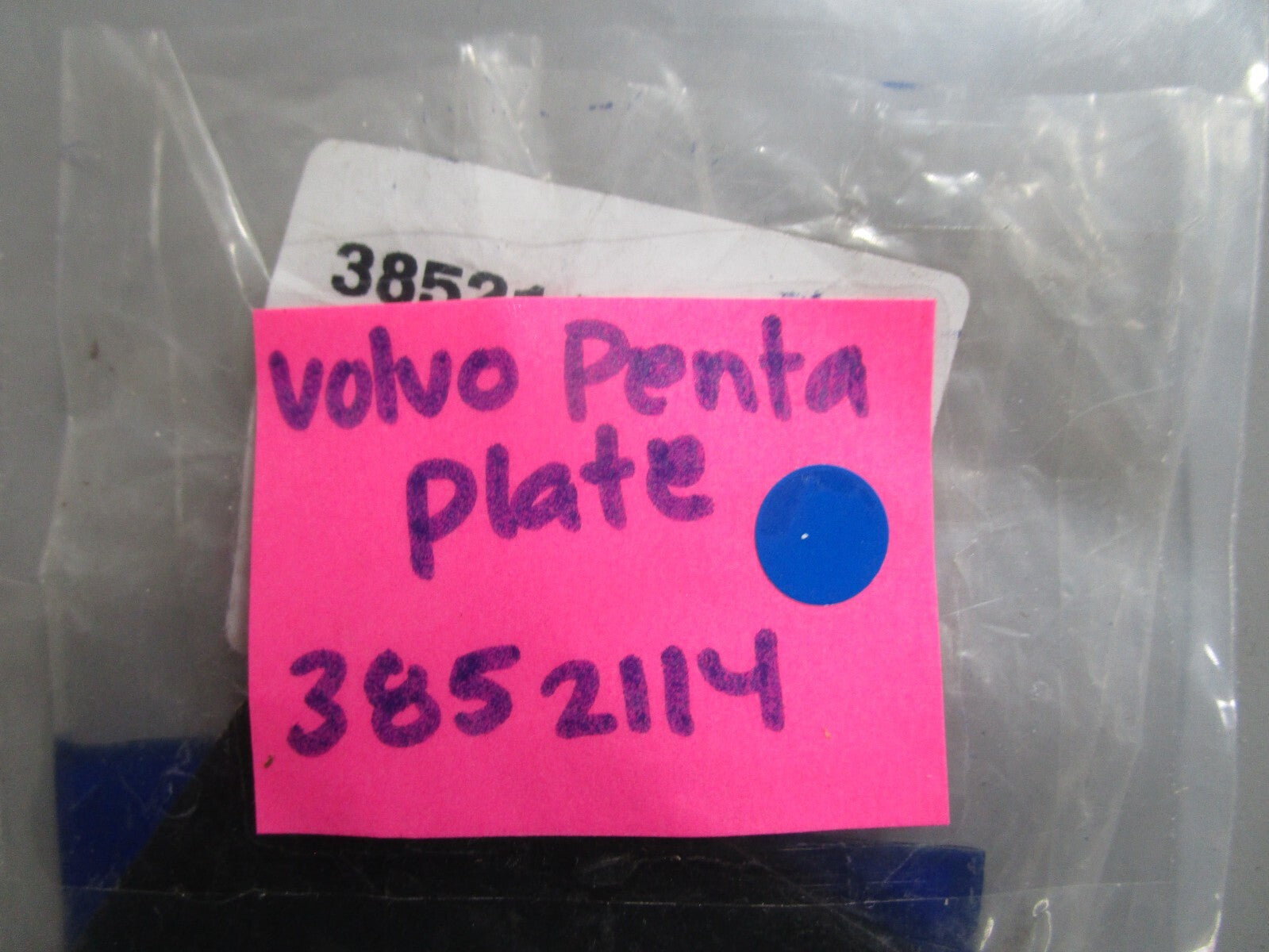*NEW OEM* 0810 Volvo Penta Plate 3852114