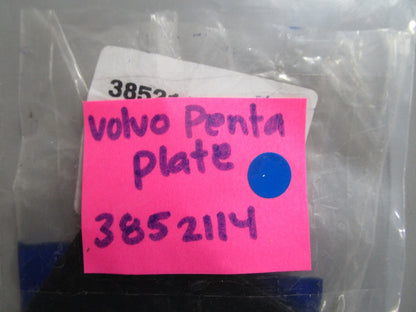 *NEW OEM* 0810 Volvo Penta Plate 3852114