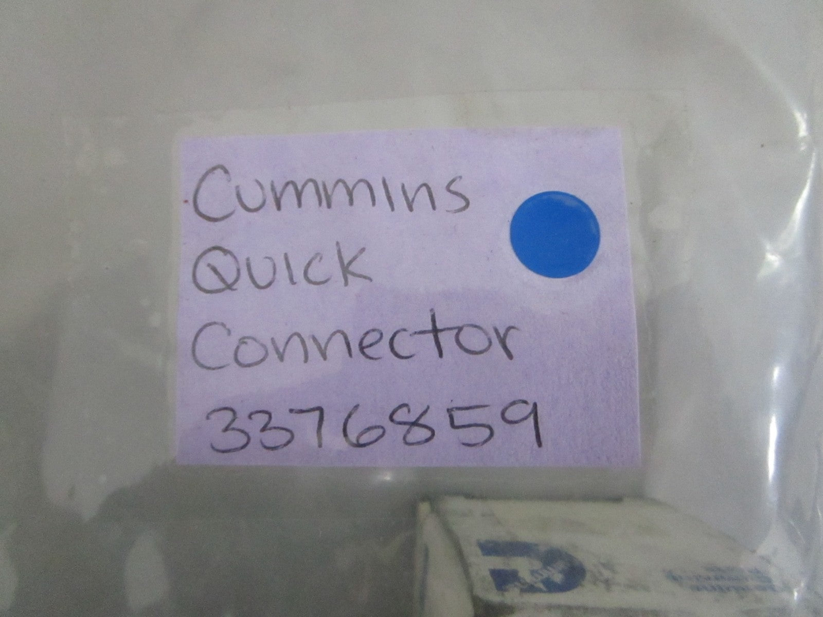NEW OEM 3376859 Cummins Quick Connector 0820