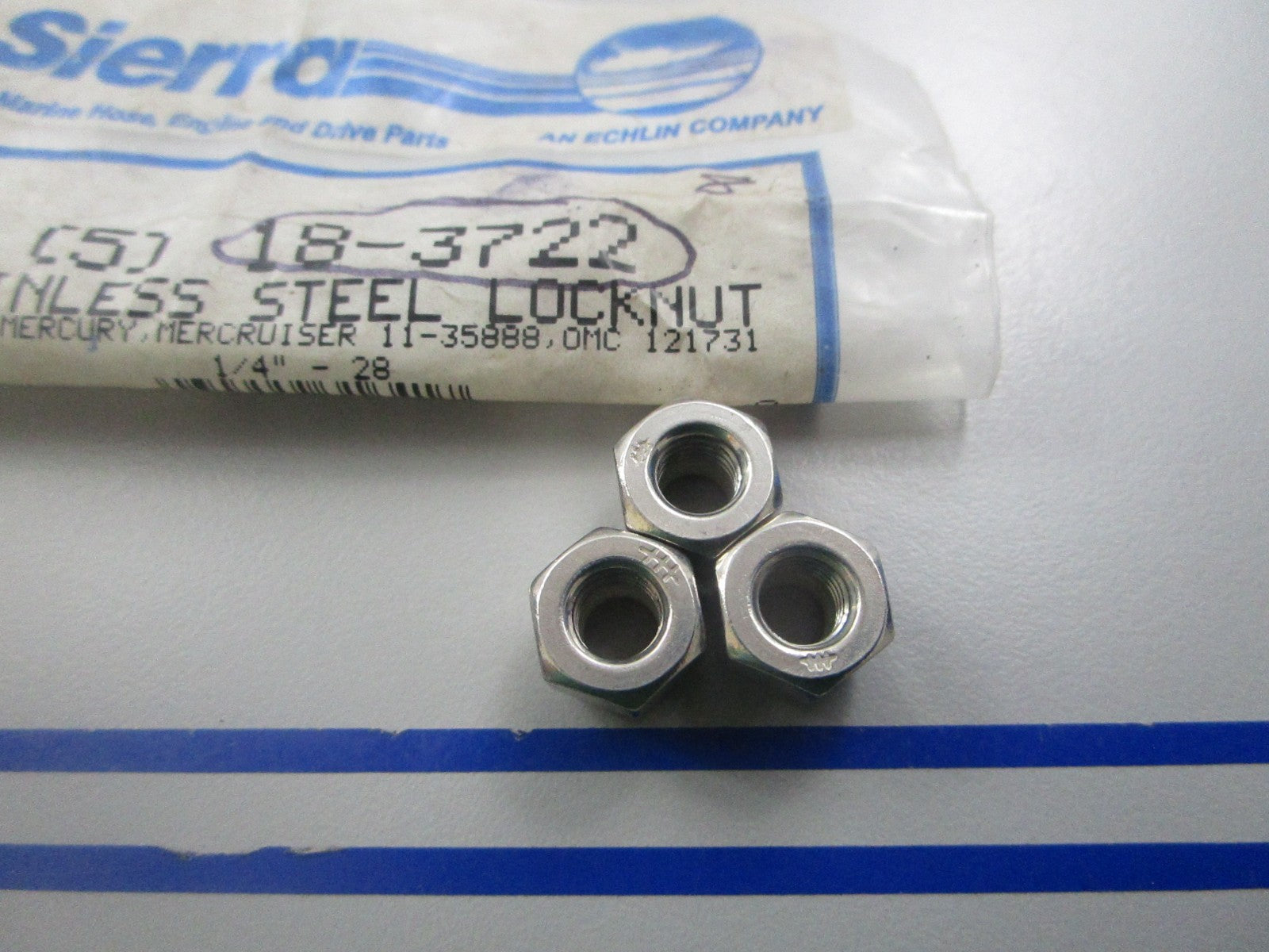 *NEW* (LOT OF 3) 0810 Sierra Lockout Nut 18-3722 Replaces: Mercury 11-35888