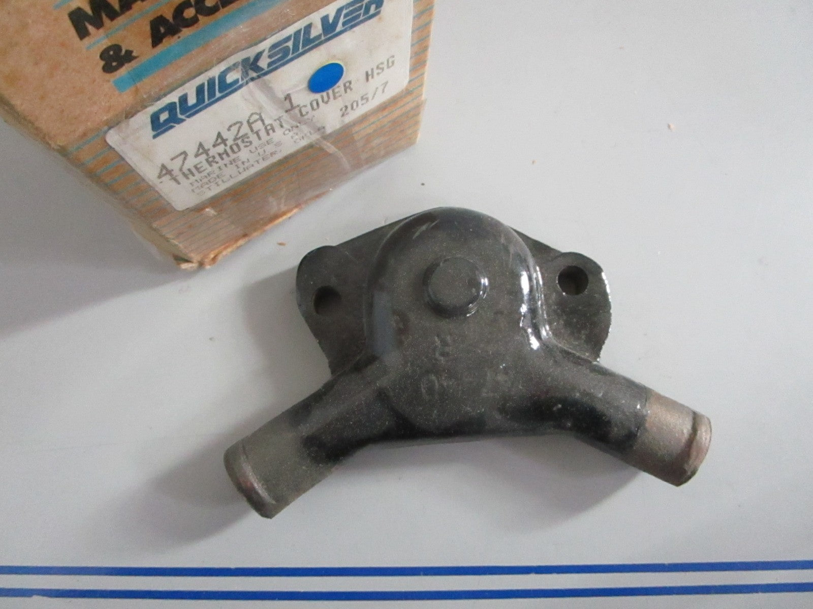 NEW OEM 47442A1 Mercury Quicksilver Thermostat Housing Cover 0820