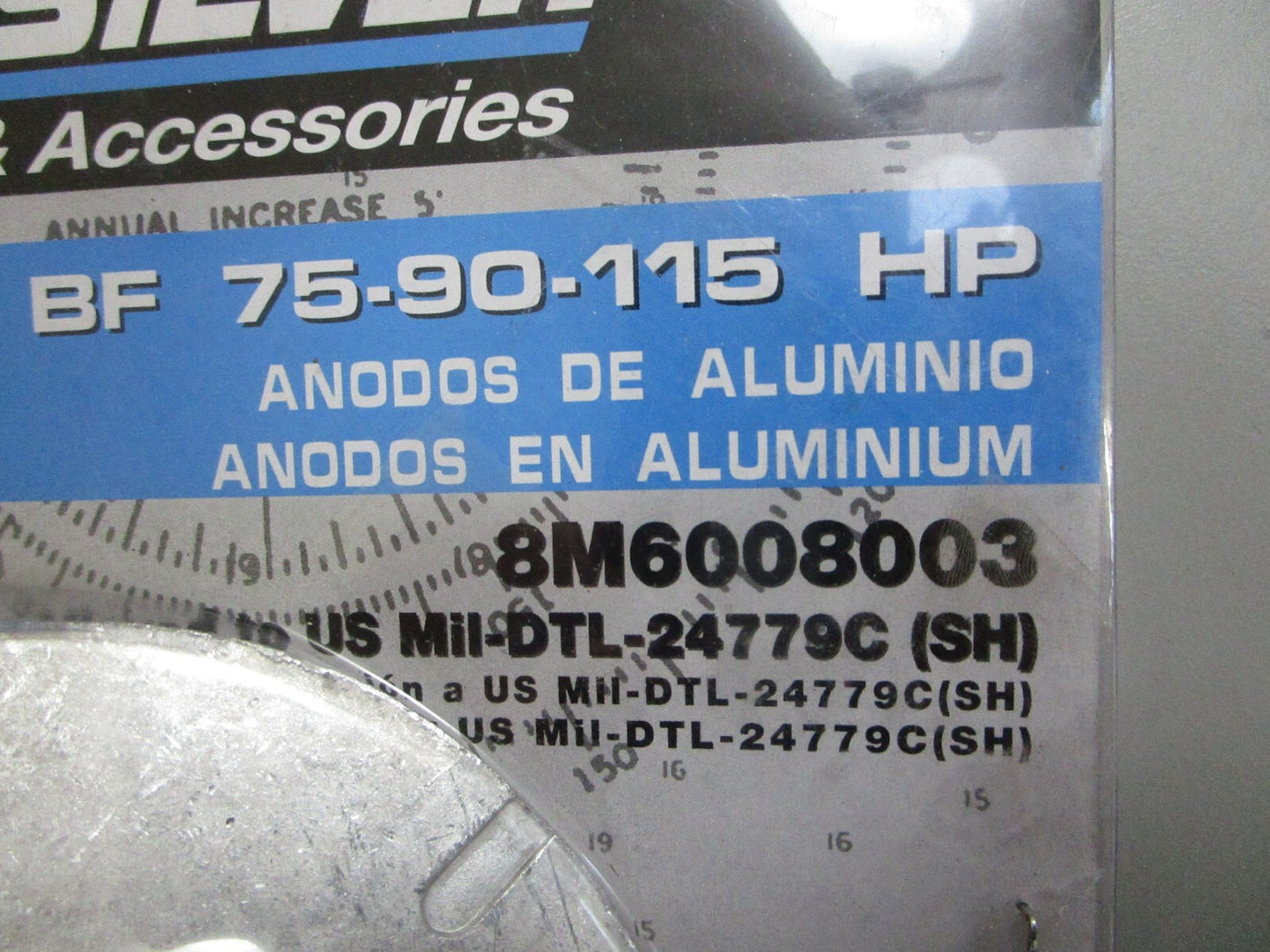 *NEW OEM* 0820 Mercury Quicksilver Aluminum Anode 8M6008003