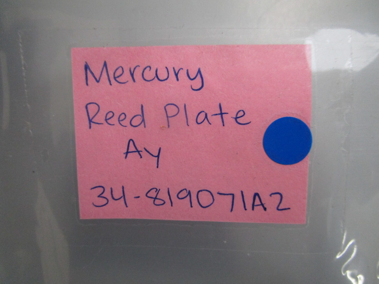 *NEW OEM* 0820 Mercury Quicksilver Reed Plate Ay 34-819071A2