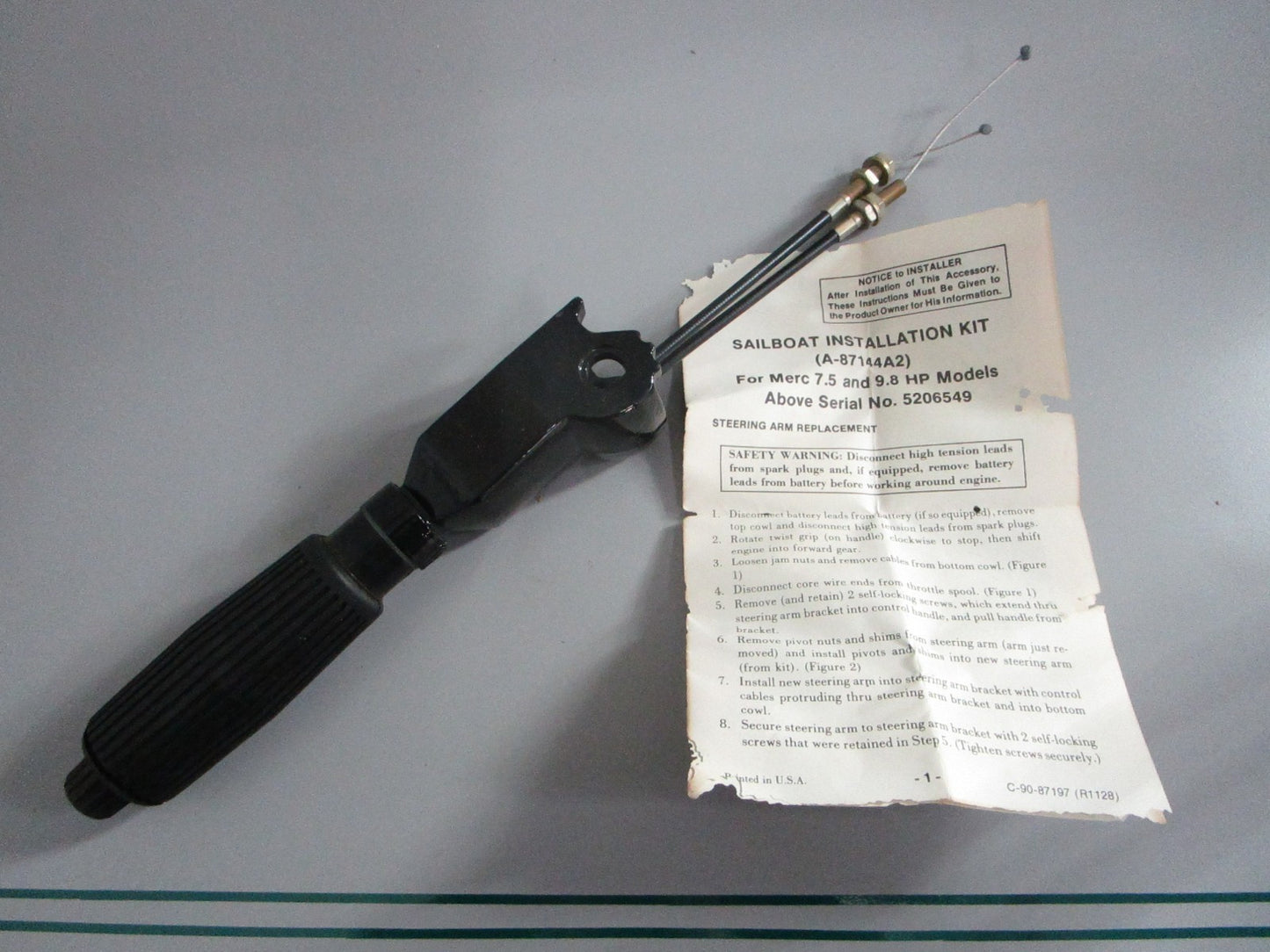 NEW OEM 87144A2 Mercury Quicksilver Tiller Handle 0820