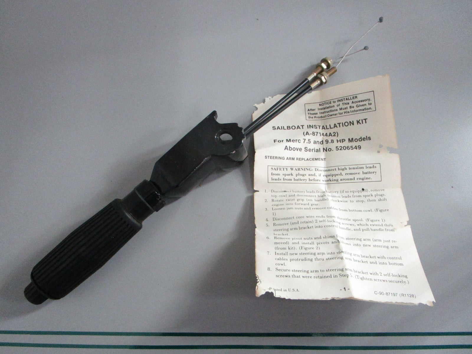 NEW OEM 87144A2 Mercury Quicksilver Tiller Handle 0820