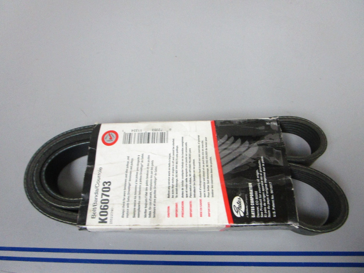 NEW K060703 Gates Micro-V 13/16" x 70 ⅞" Serpentine Belt 0720