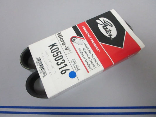 NEW K050316 Gates Micro-V 21/32" x 32 ¼" Serpentine Belt 0720