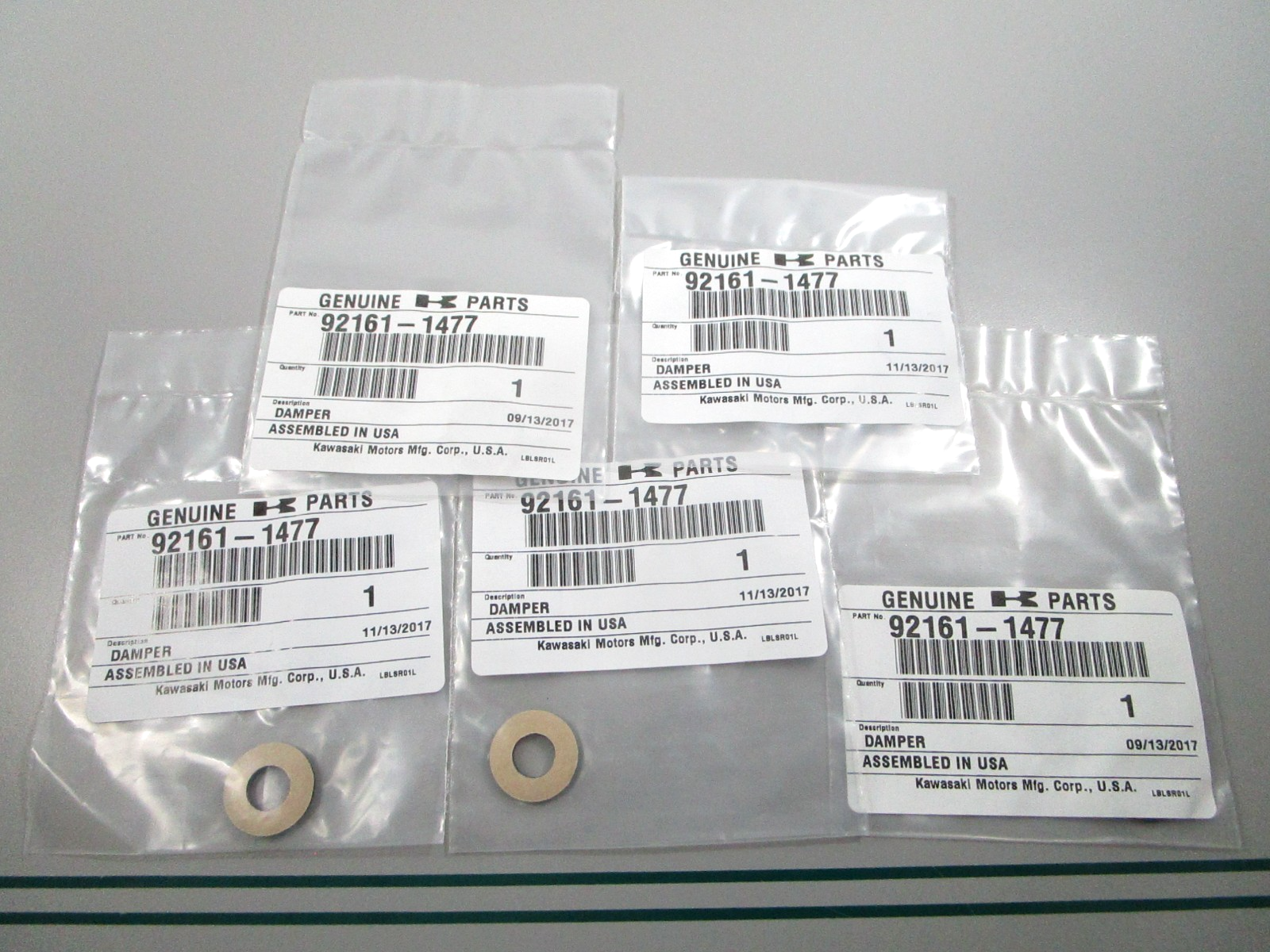 NEW OEM (LOT OF 5) 92161-1477 Kawasaki Damper 0810