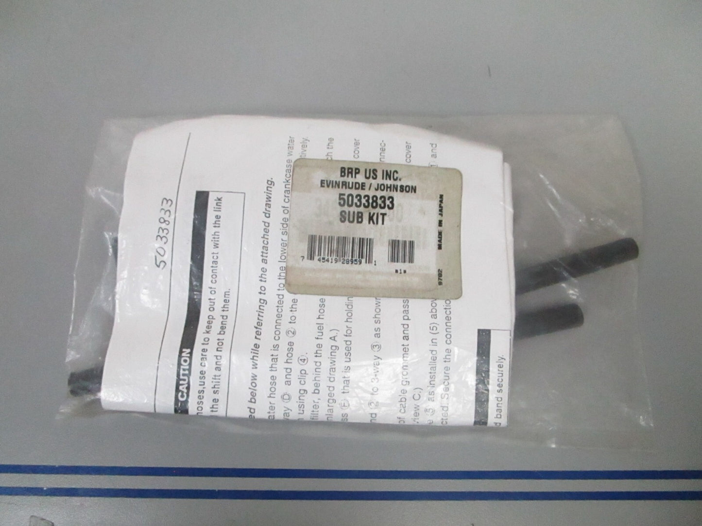 *NEW OEM* 0810 OMC Johnson Evinrude Water Pressure Gauge Kit 5033833