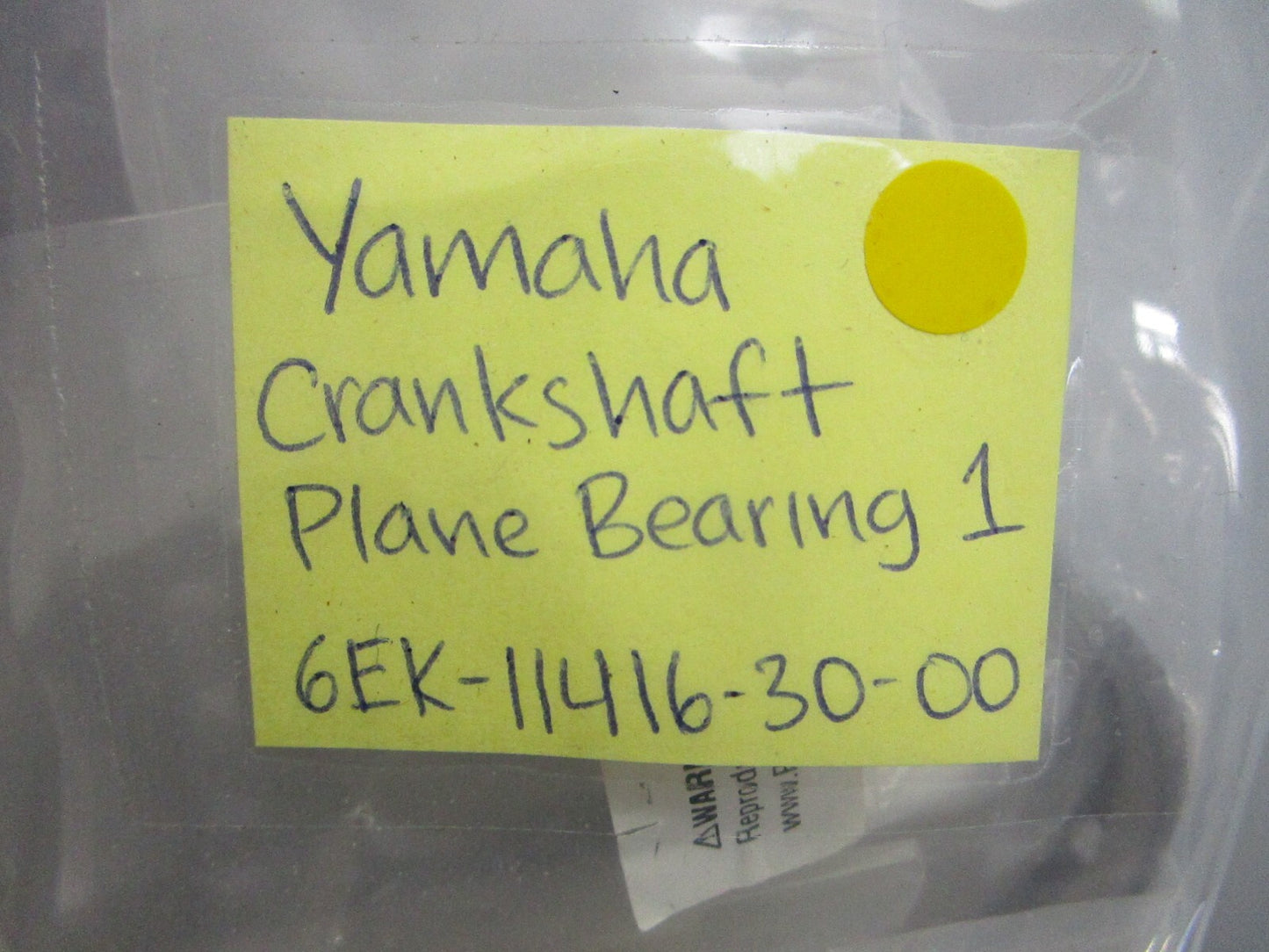 *NEW OEM* 0810 Yamaha Crankshaft Plane Bearing 1 6EK-11416-30-00