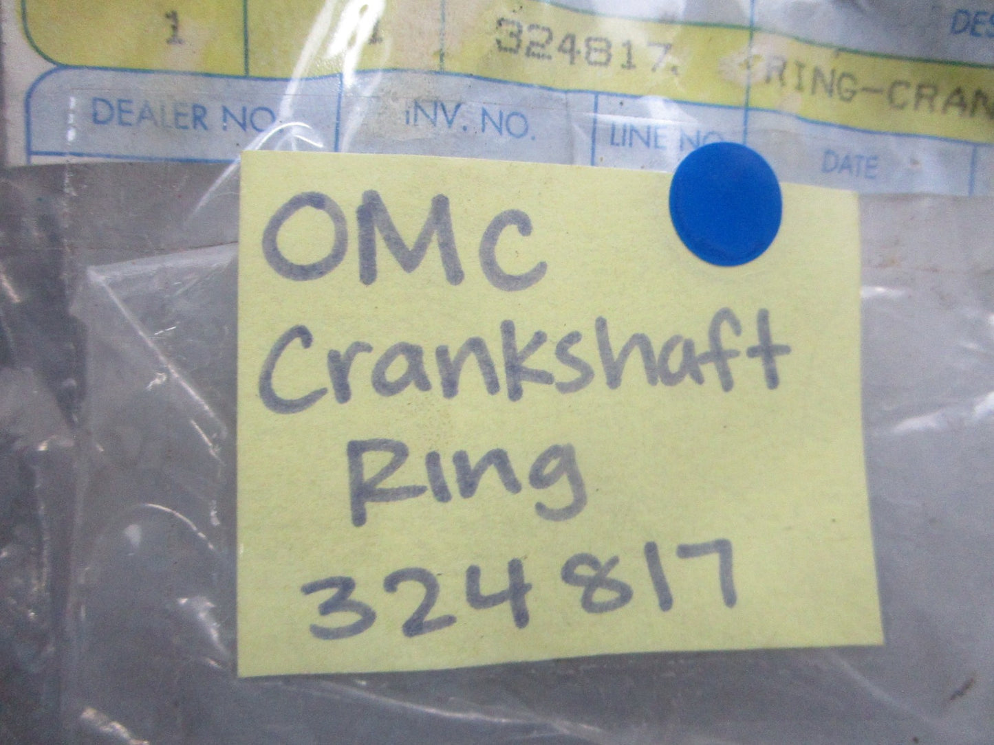 NEW OEM 324817 0324817 OMC Johnson Evinrude Crankshaft Ring 0810