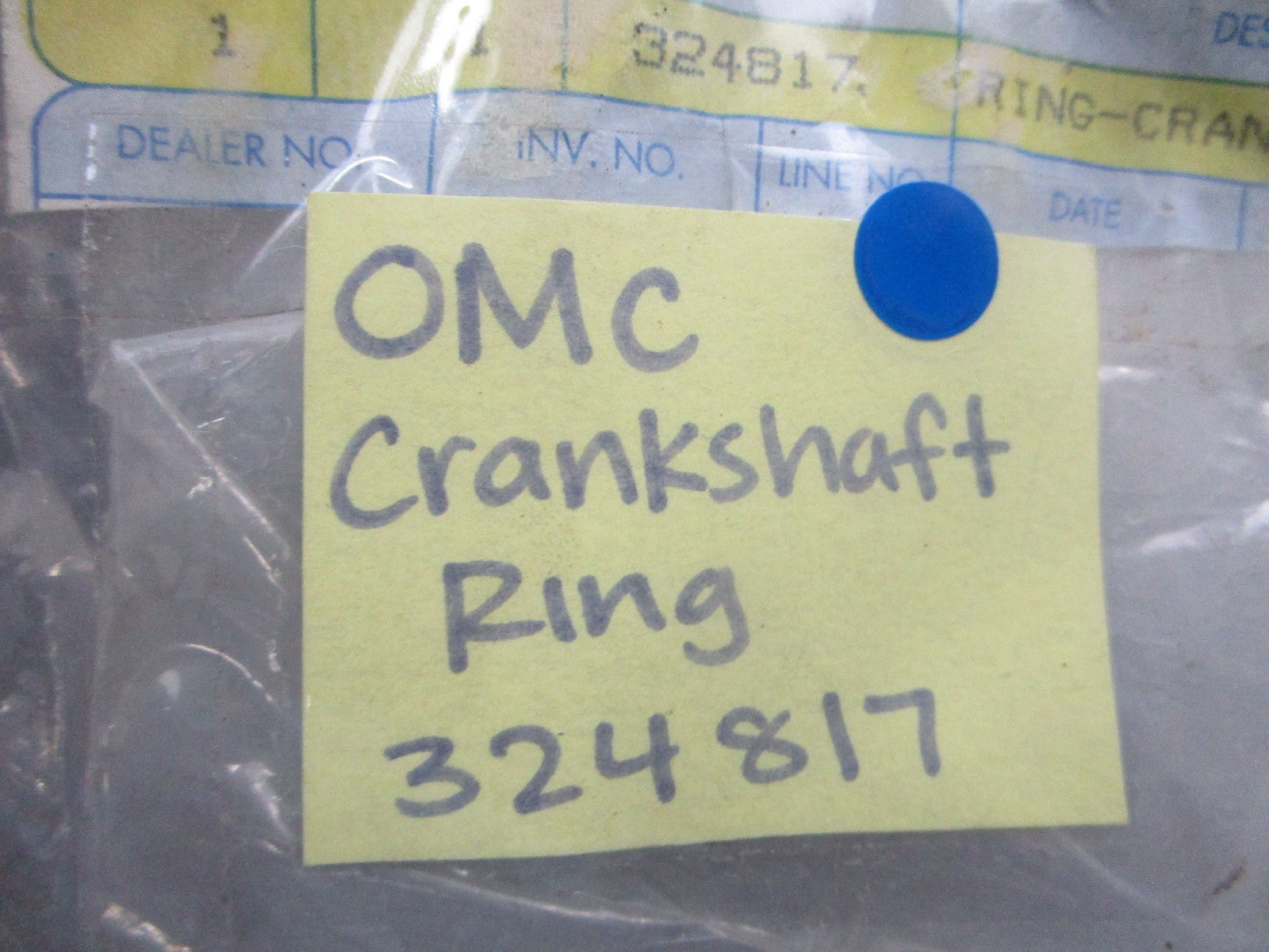 NEW OEM 324817 0324817 OMC Johnson Evinrude Crankshaft Ring 0810